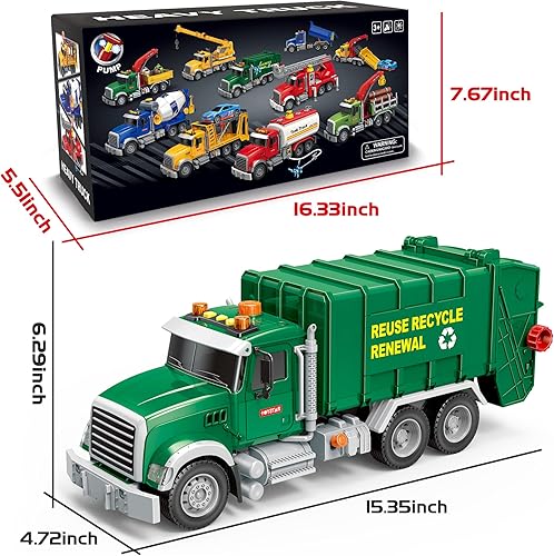 Vista 53 de Dwi Dowellin Juguetes para niños y niñas de 3 años, camión grúa de juguete de construcción con luces y sonidos