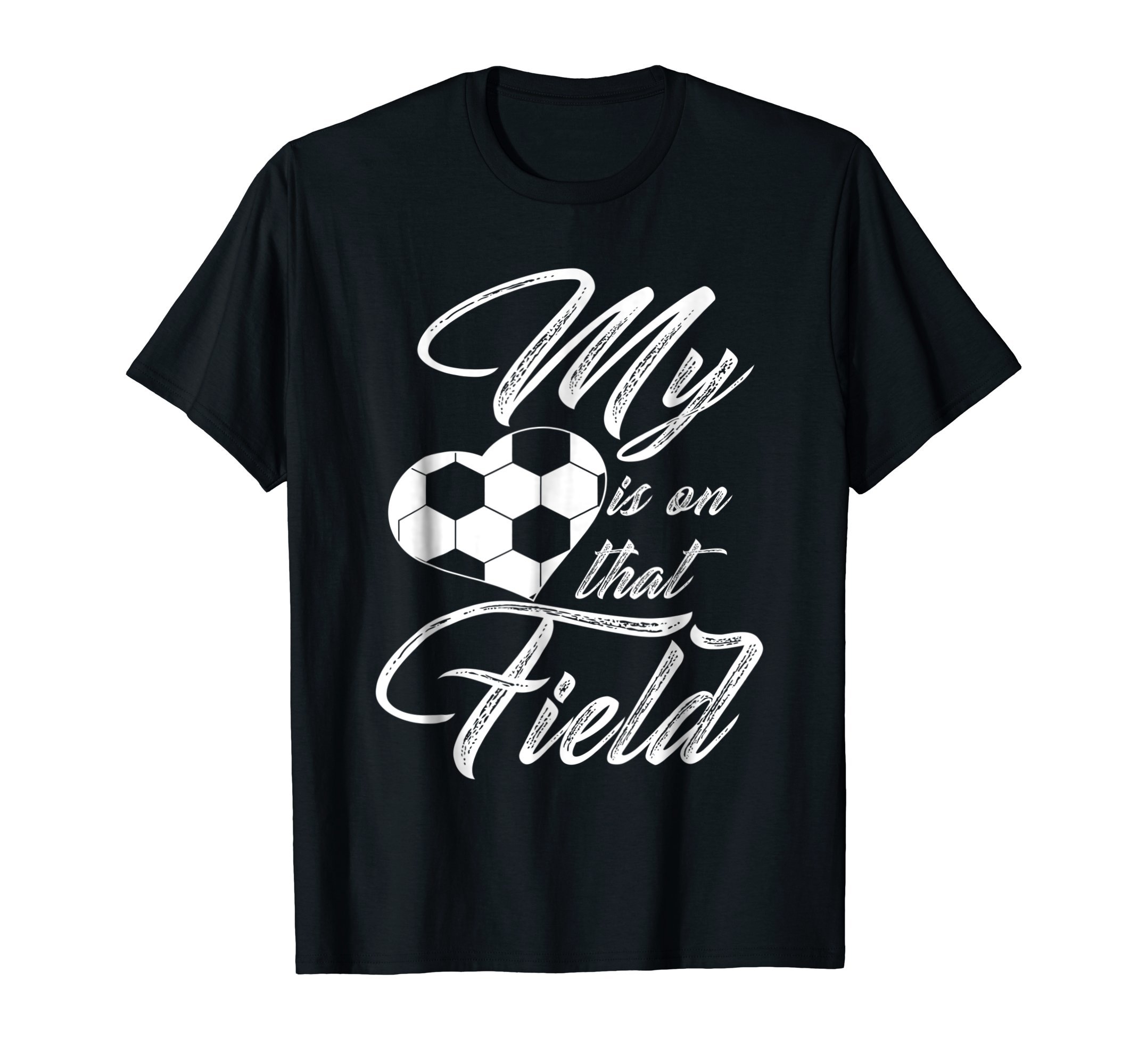 Soccer Mom Funny T-Shirts TeeMy Heart Is On That Soccer Field Funny Men Women Kids T-ShirtOEKO-TEX STANDARD 100
