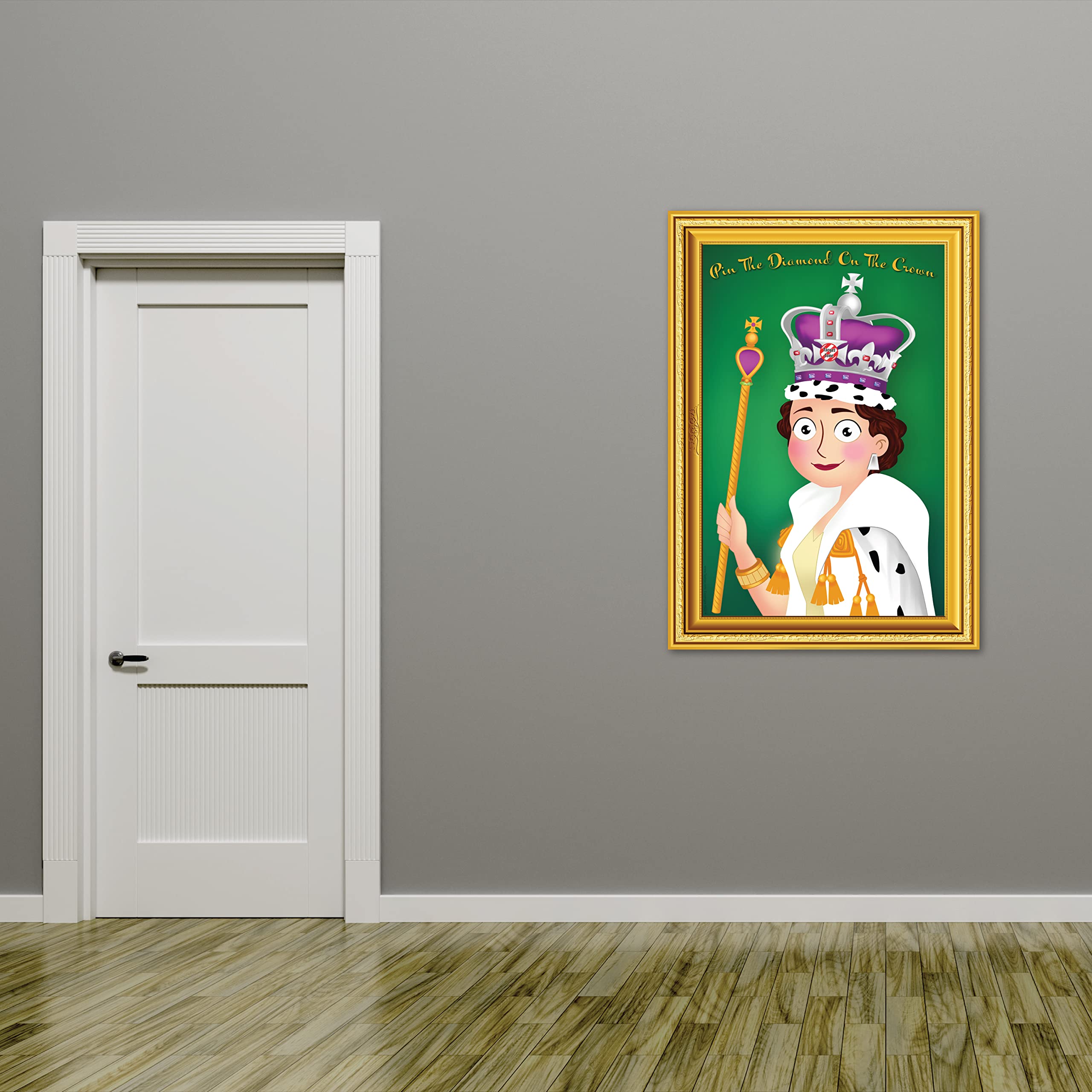 Queens Jubilee Party Game Pin The Diamond On The Crown 35 Player