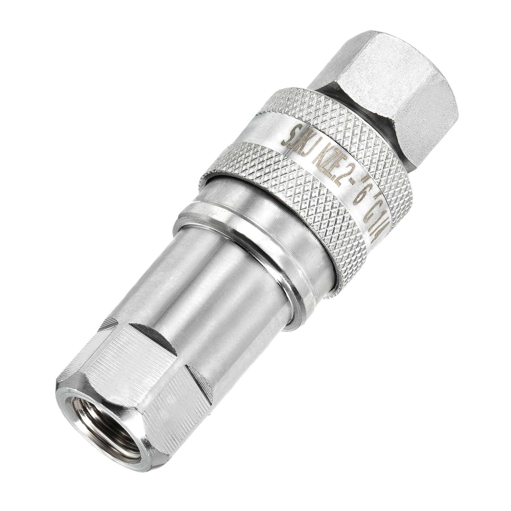 YOKIVE 3-Pack Hydraulic Quick Connect Couplers - M14x1.5mm Carbon Steel Fittings For Construction & Farm Equipment