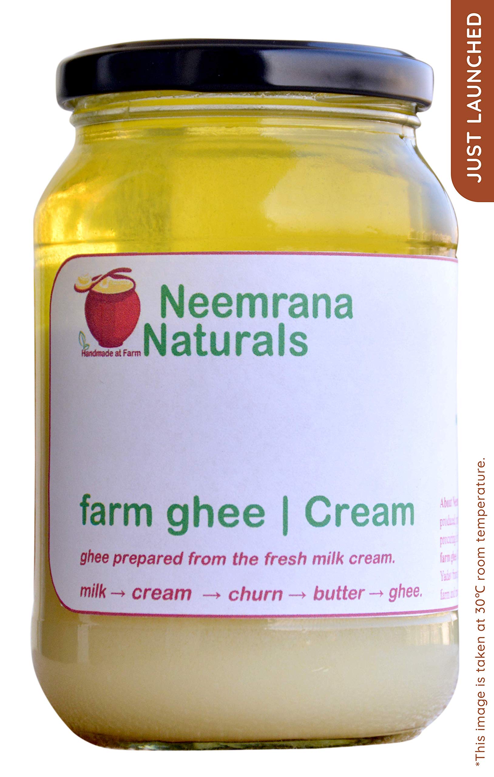 Buy Neemrana Naturals Farm ghee Indian Desi Buffalo Pure Milk Cream