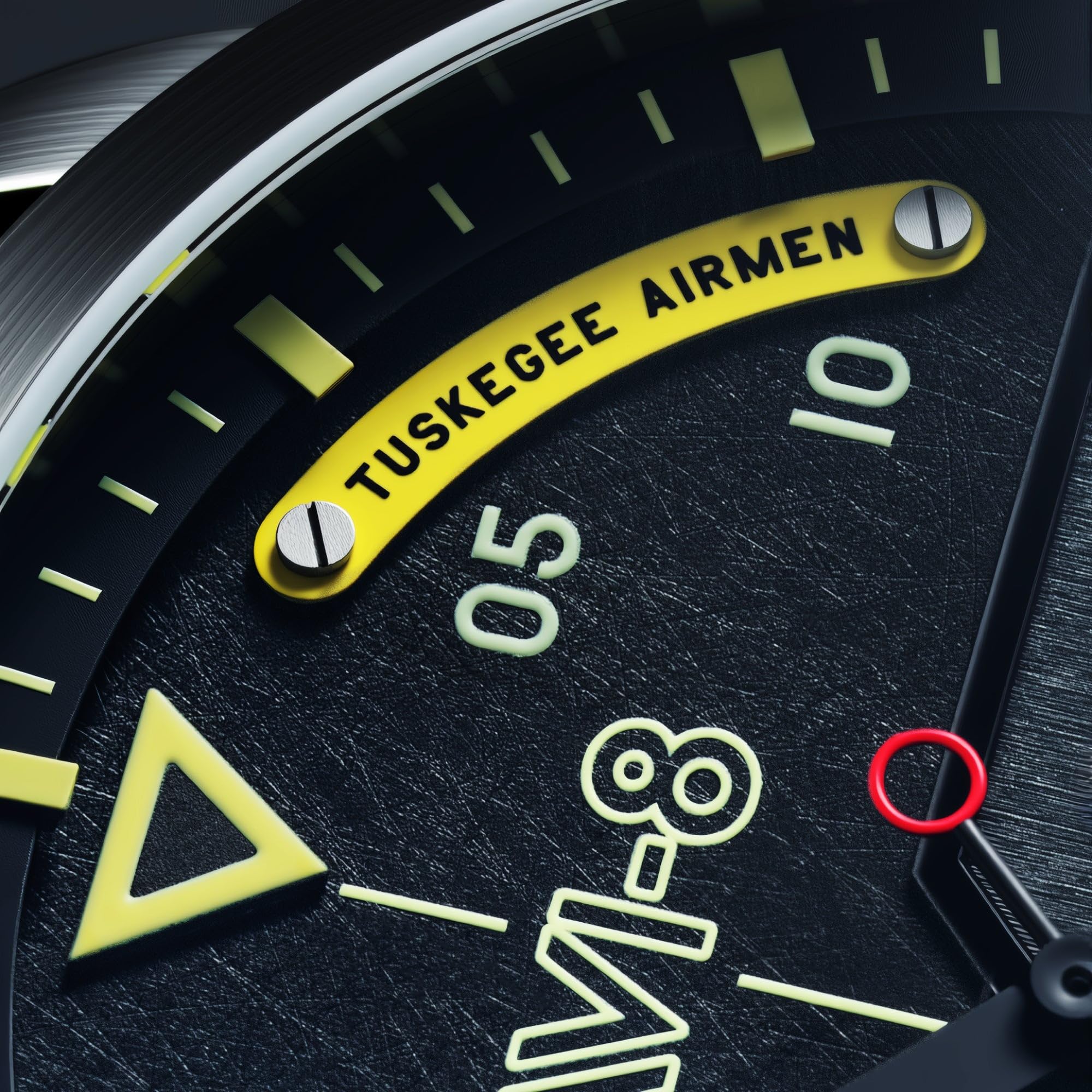 AVI-8 Reloj automático P-51 Mustang Patriot de 43 mm para hombre, edición limitada de 85 aniversario, con correa de cuero, AV-4148