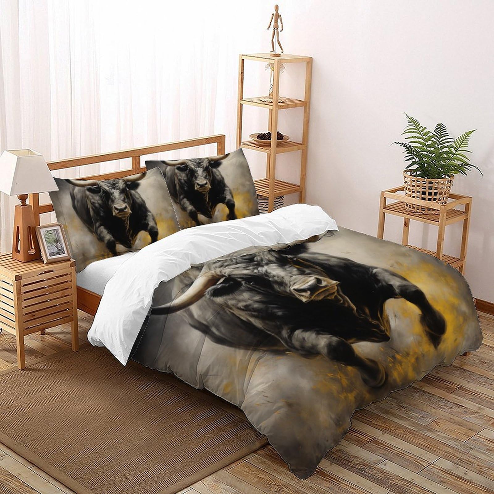 Parure de lit microfibre fermeture éclair pour un lit King Size impeccable