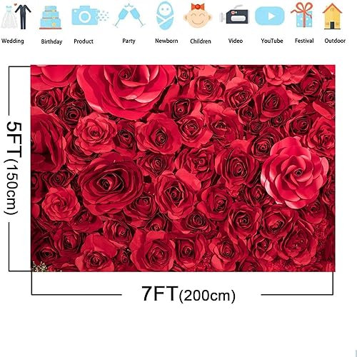 Miniatura 8 de Arco de 7 x 5 pies, telón de fondo de pared, propuesta de flores, cortina de flores, telón de fondo, decoración de mesa de postre, decoración de