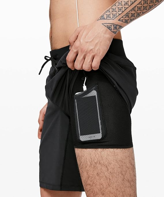 lululemon Men's T.H.E. Short (9 BLK (Linerless), S)