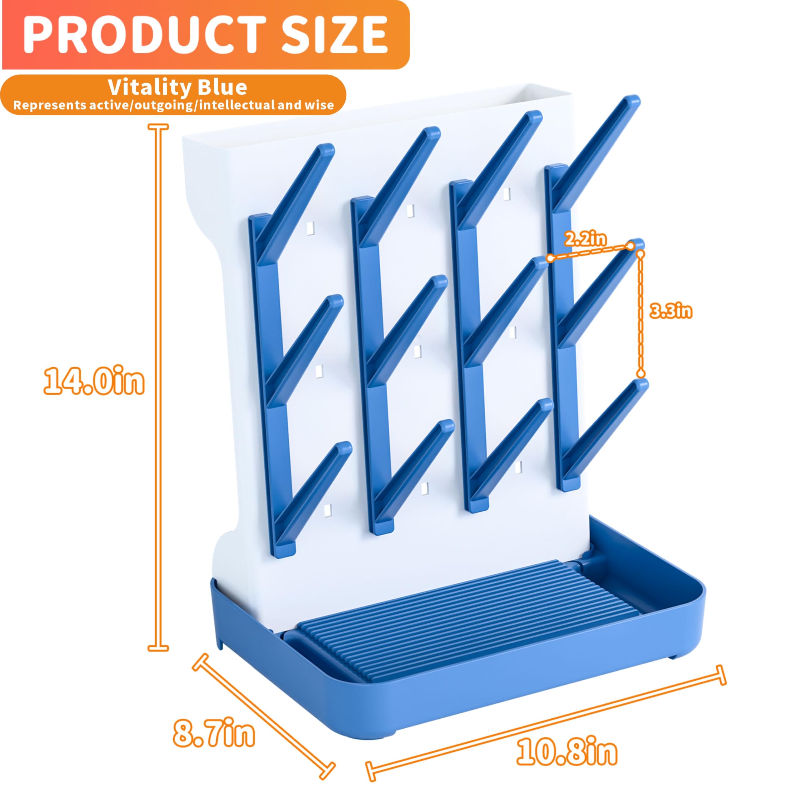 Snapklik.com : Vertical Baby Bottle Drying Rack,Space Saving Countertop ...