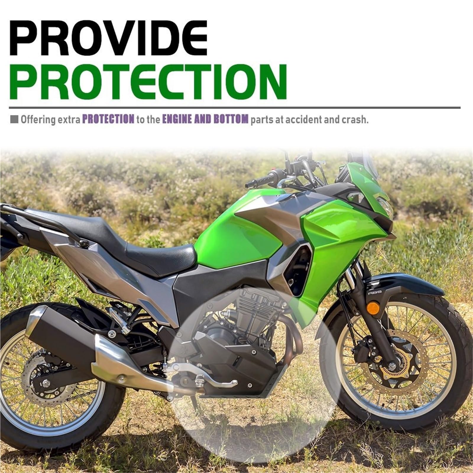 Per Versys X 300 KLE 2017-2023 Armatura protettiva Per protezione motore Para telaio in alluminio copertura motore Motociclette protezioni motore