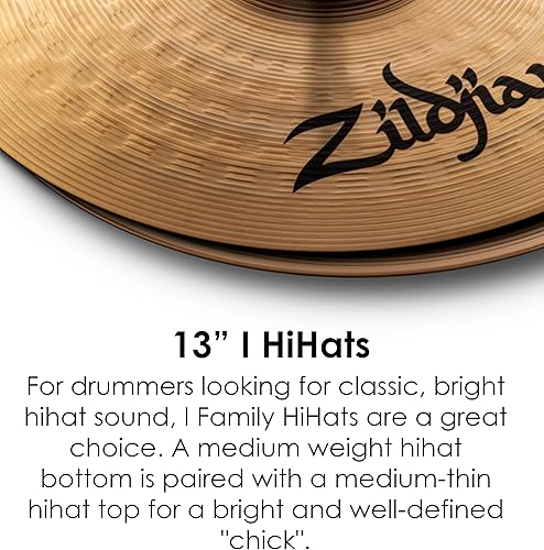 Miniatura 3 de Avedis Zildjian Company - Platillos Hi-hat Serie I de 13 pulgadas