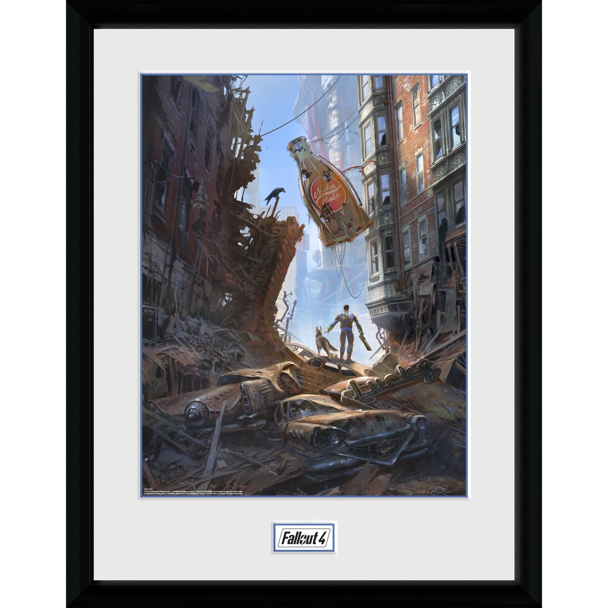 Gb Eye Various Fallout Street Scene 30 X 40Cm Framed Collector Print