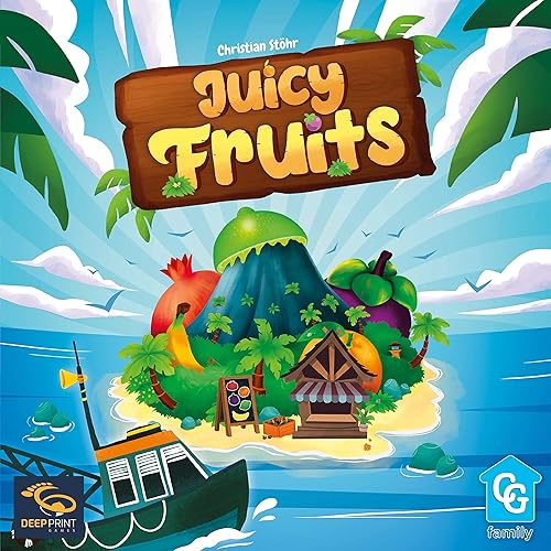 Miniatura 5 de Juicy Fruits, juego de mesa de estrategia, juego rápido y fácil, cultiva deliciosas frutas en el paraíso de 1 a 4 jugadores, tiempo de juego de 20 a