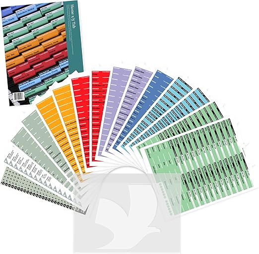 Home Filing System 1/5 Tab