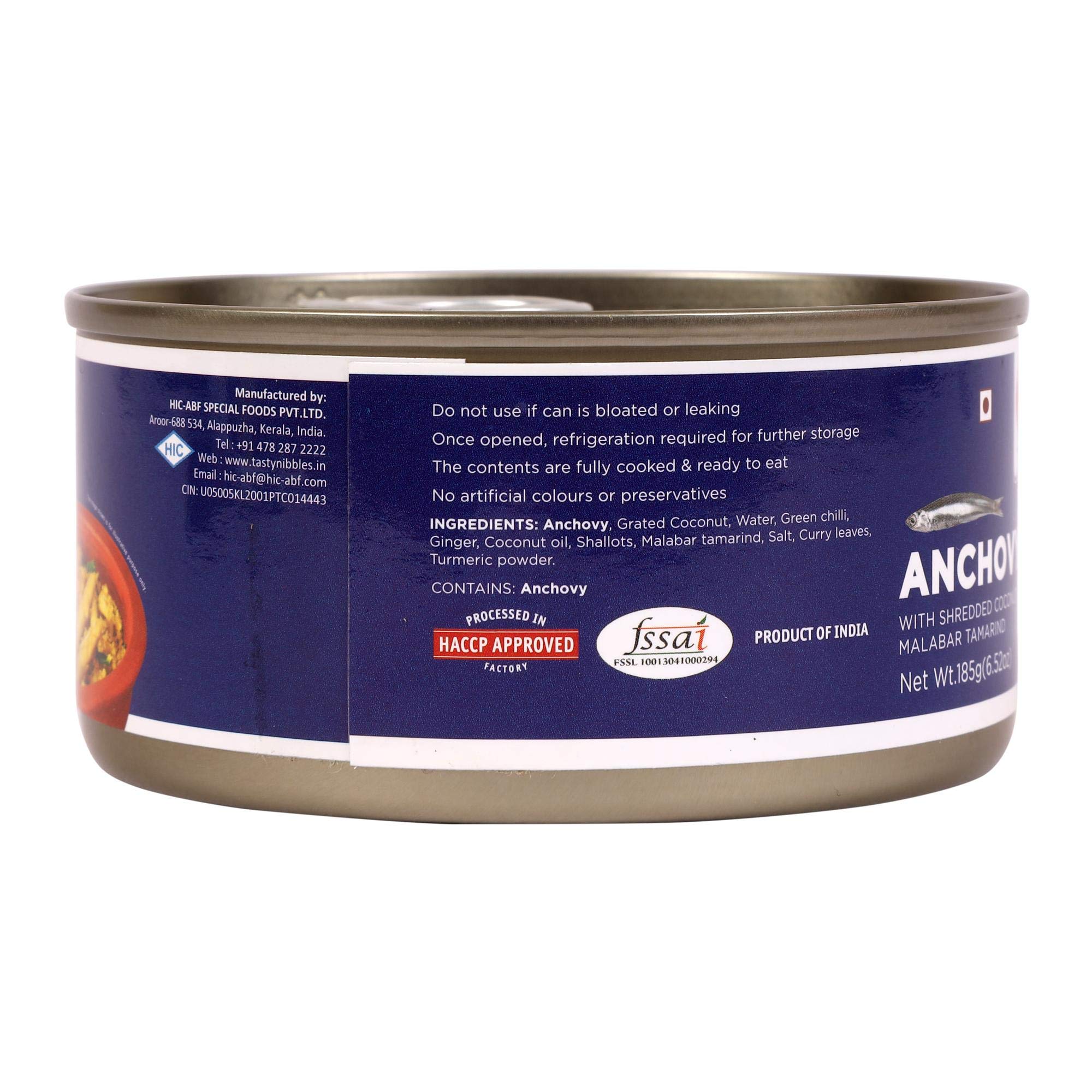 Tasty Nibbles Anchovy with Shredded Coconut & Malabar Tamarind 185gx3(Pack of 3, 555g) 3