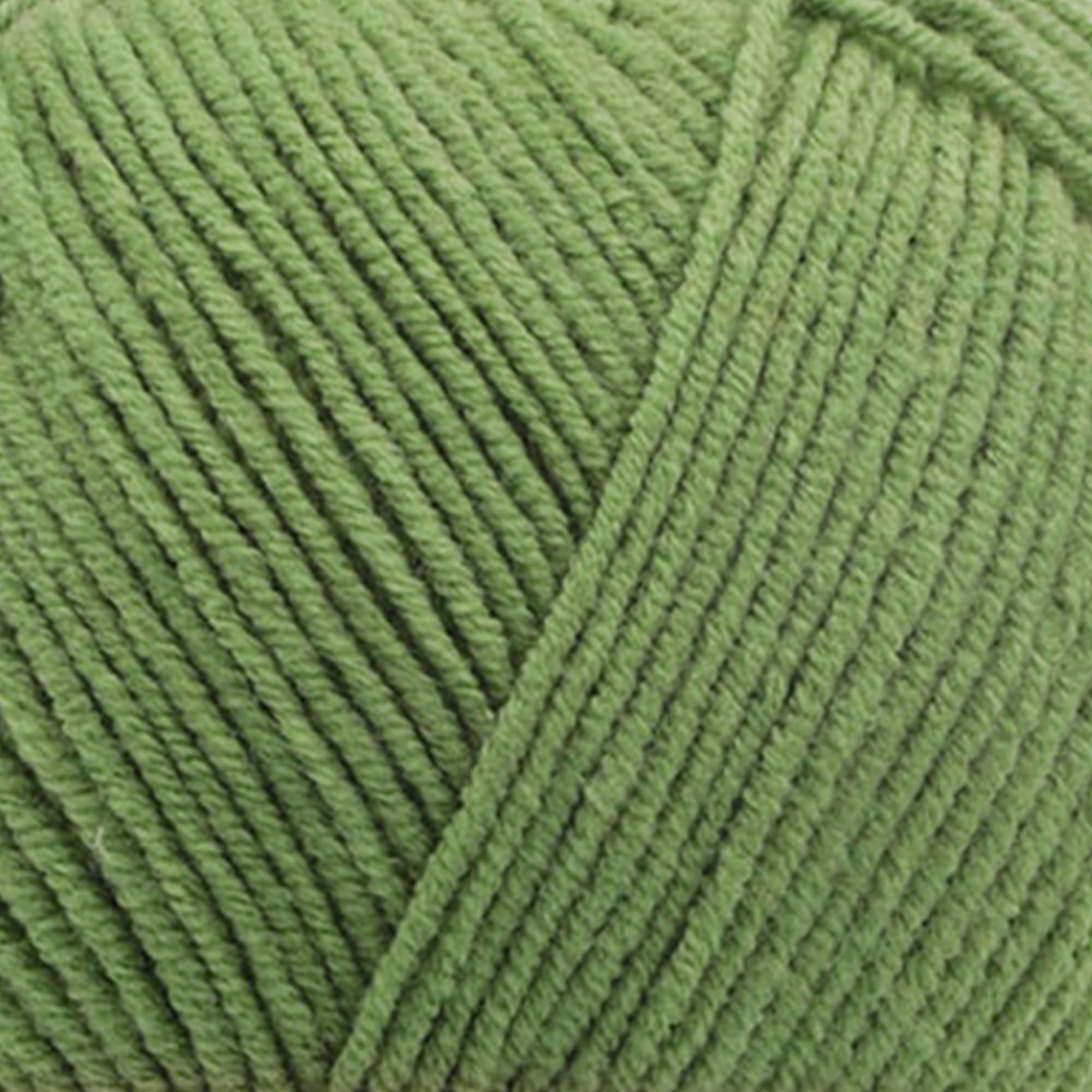Soft Cotton Blend Crochet Yarn – Sport Weight Yarn for Crochet & Knitting – 100g / 361yds – 55% Cotton 45% Acrylic – Ideal for Amigurumi & Baby Projects (Green - Dry Mint, 1 Skein) - 5