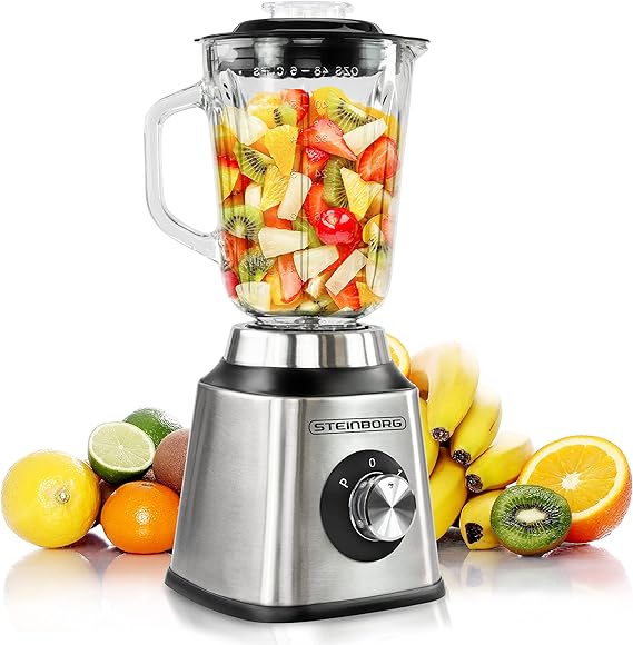 Amazon.de Standmixer 1,5 Liter 6Fach Metallmesser 600 Watt