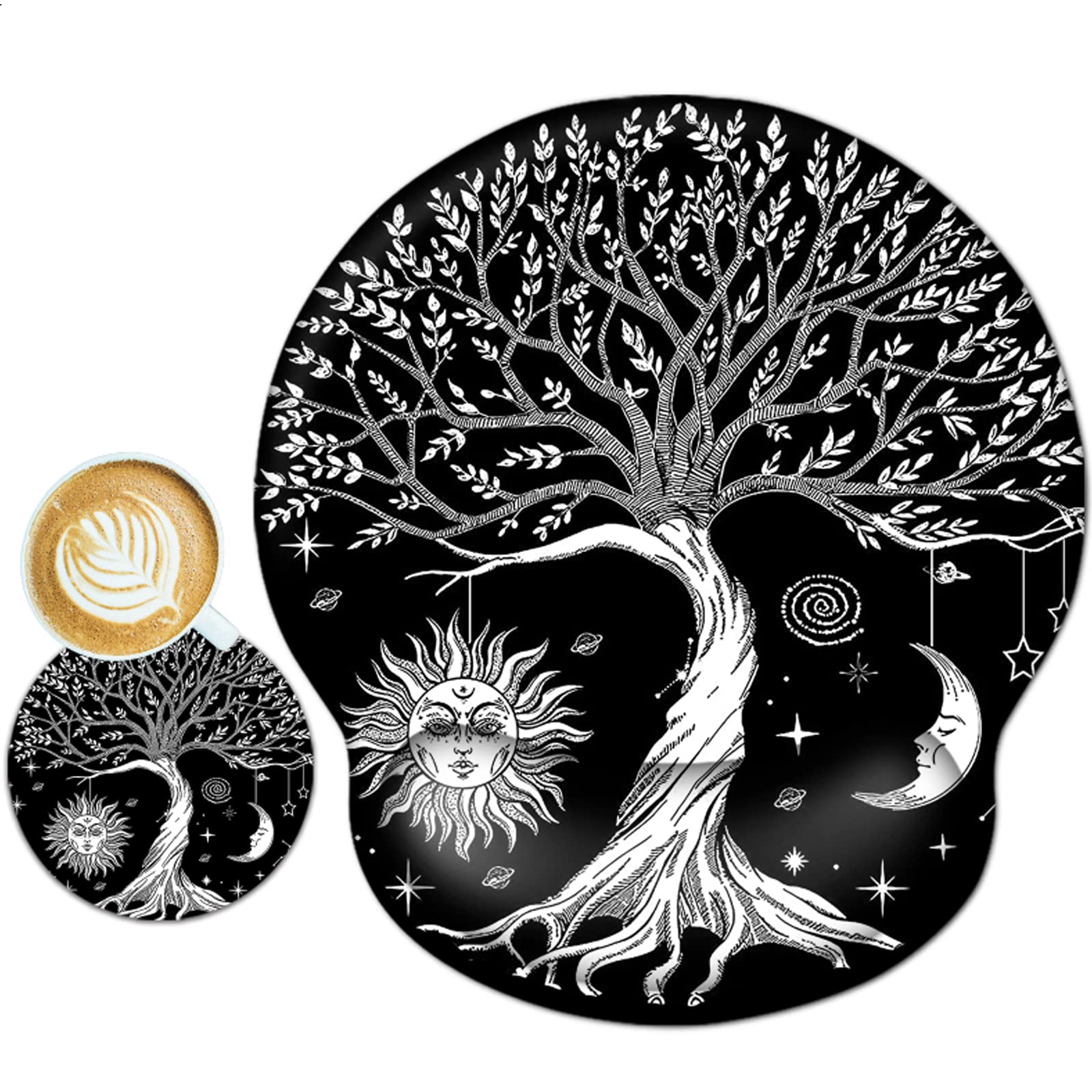 ToLuLu Mouse Pad Wrist Rest Support Gel, Ergonomic Mouse Pads with Non Slip PU Base, Mouse Wrist Rest Pad for Laptop Computer Home Office Working