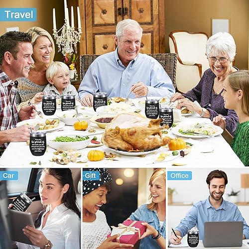 Miniatura 7 de Inbagi Regalos de agradecimiento de 12 onzas, vaso de vino para graduación, profesor, estudiante, mamá, empleado, taza de agradecimiento con texto