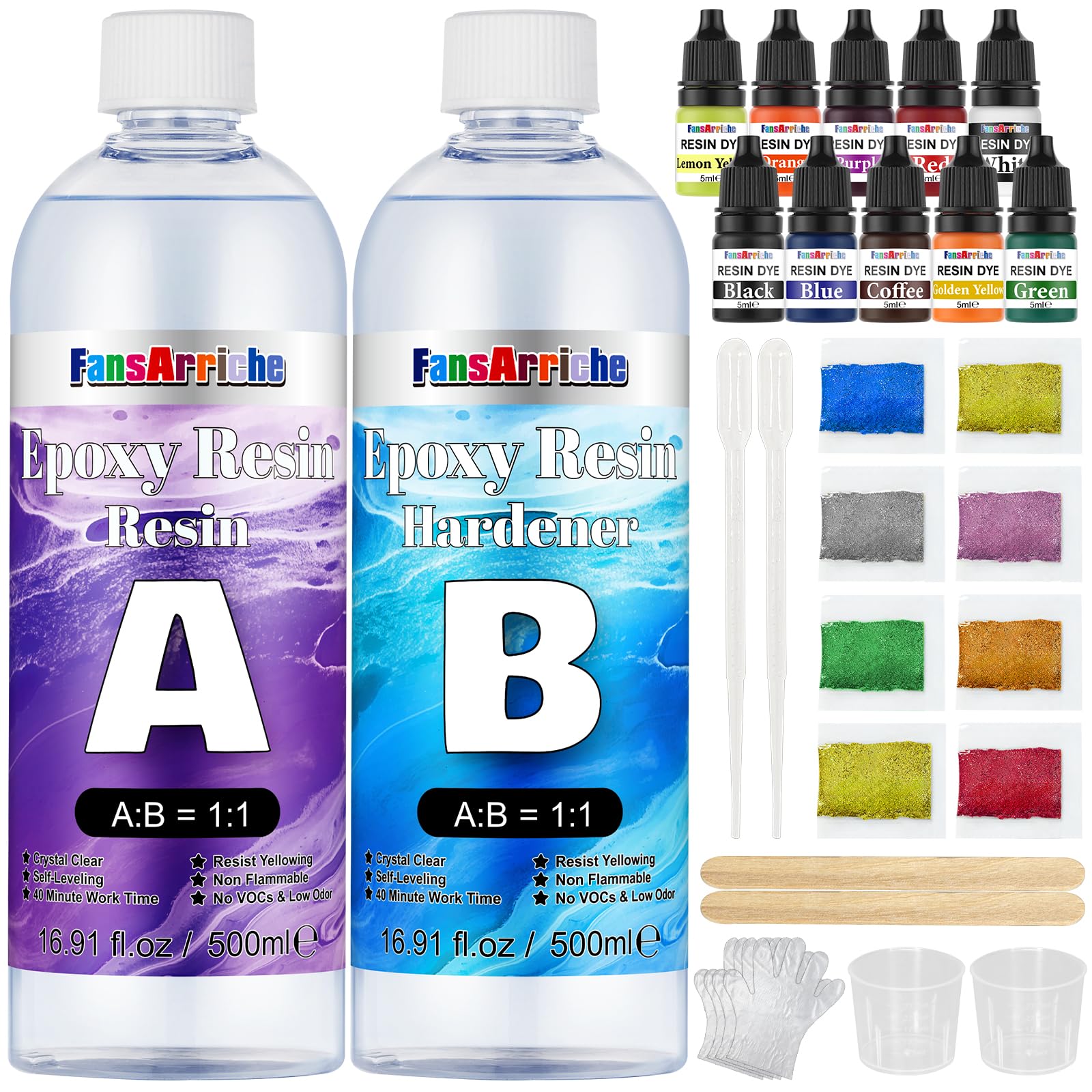 fansarriche kit résine époxy