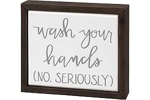 Primitives by Kathy "Wash Your Hands" Bathroom Sign
