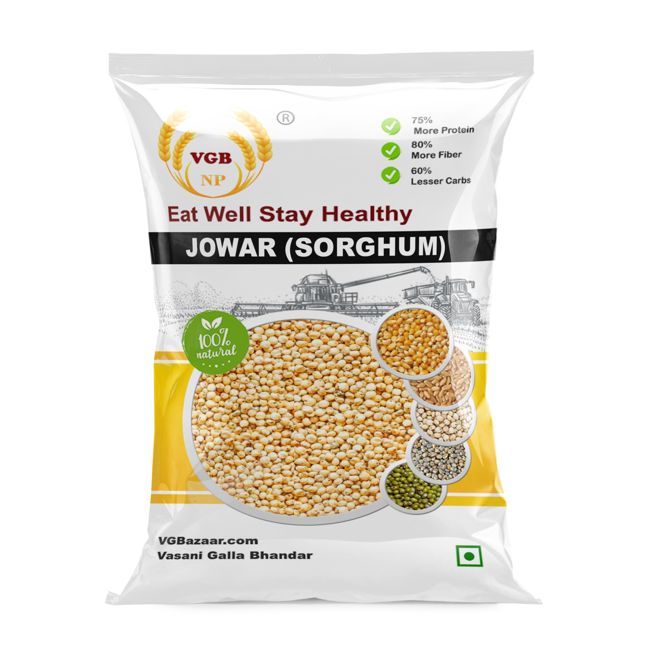 VGBNP 100% Natural & original Whole Jowar Seed (jowari) Pure Sorghun Millet (juwar | Cholam | jondhala) Healty Grains Fibre Rich/immunity builder Jowar- 5kg (B0B37HRNTX) Amazon Price History, Amazon Price Tracker