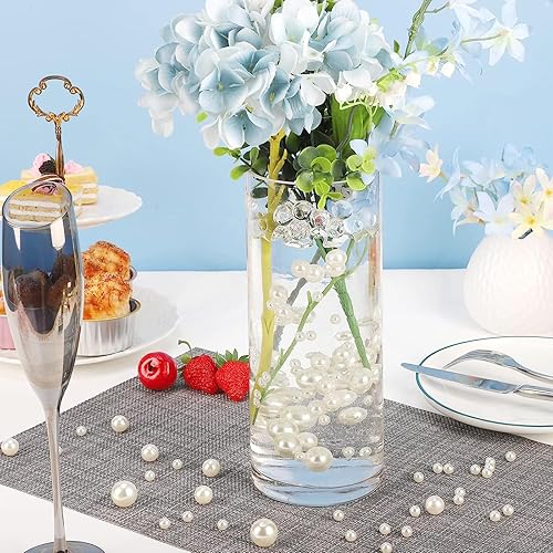 Miniatura 2 de YUXIYAN 240 cuentas de perlas flotantes sin agujero para jarrón y 2300 cuentas de agua, relleno de jarrón de perlas resaltadas, fabricación de velas