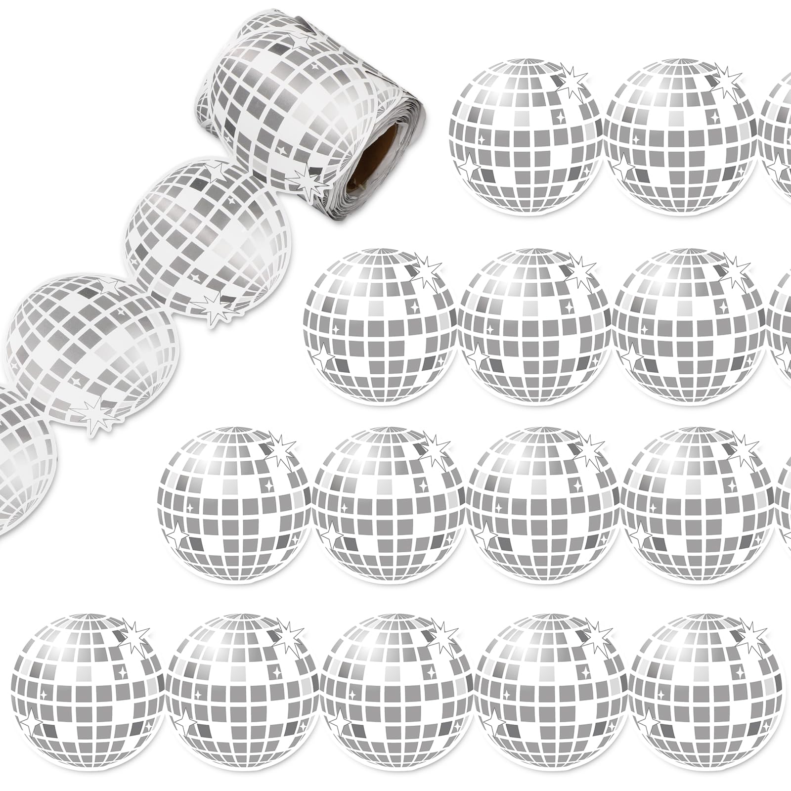 Bordure disco argentée Whaline de 10m pour illuminer votre bureau