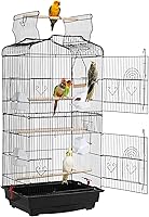 Yaheetech 41-Inch Open-Top Bird Cage for Parakeets, Finches, Canaries, Lovebirds, Budgies - Safe Playtop & Easy Clean