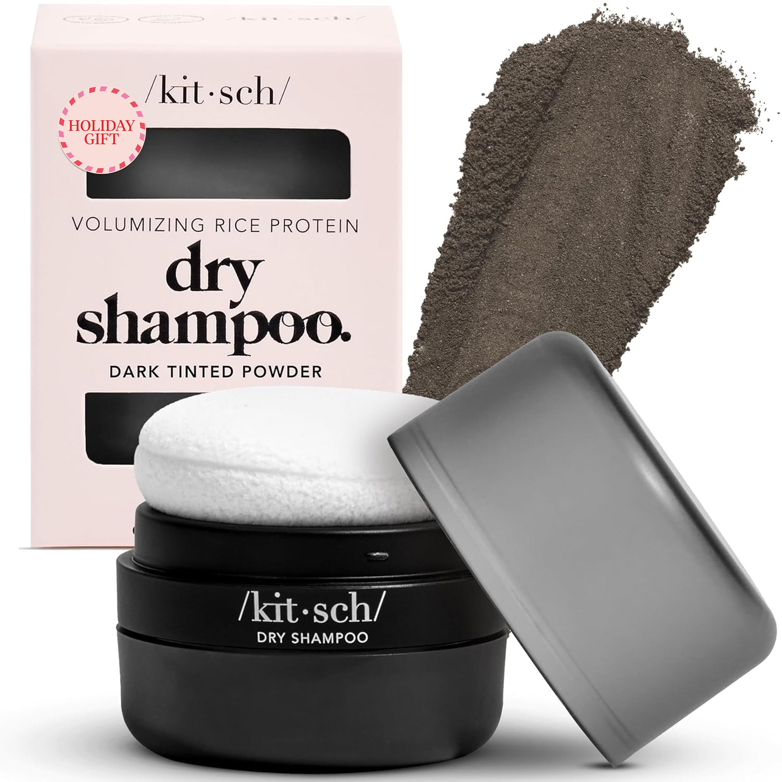 Dry Shampoo for Women | Texture Powder for Men – Volumizing Dark Hair Powder, Unscented, Organic, No White Cast, Paraben & Benzene Free, Travel Size, 8g