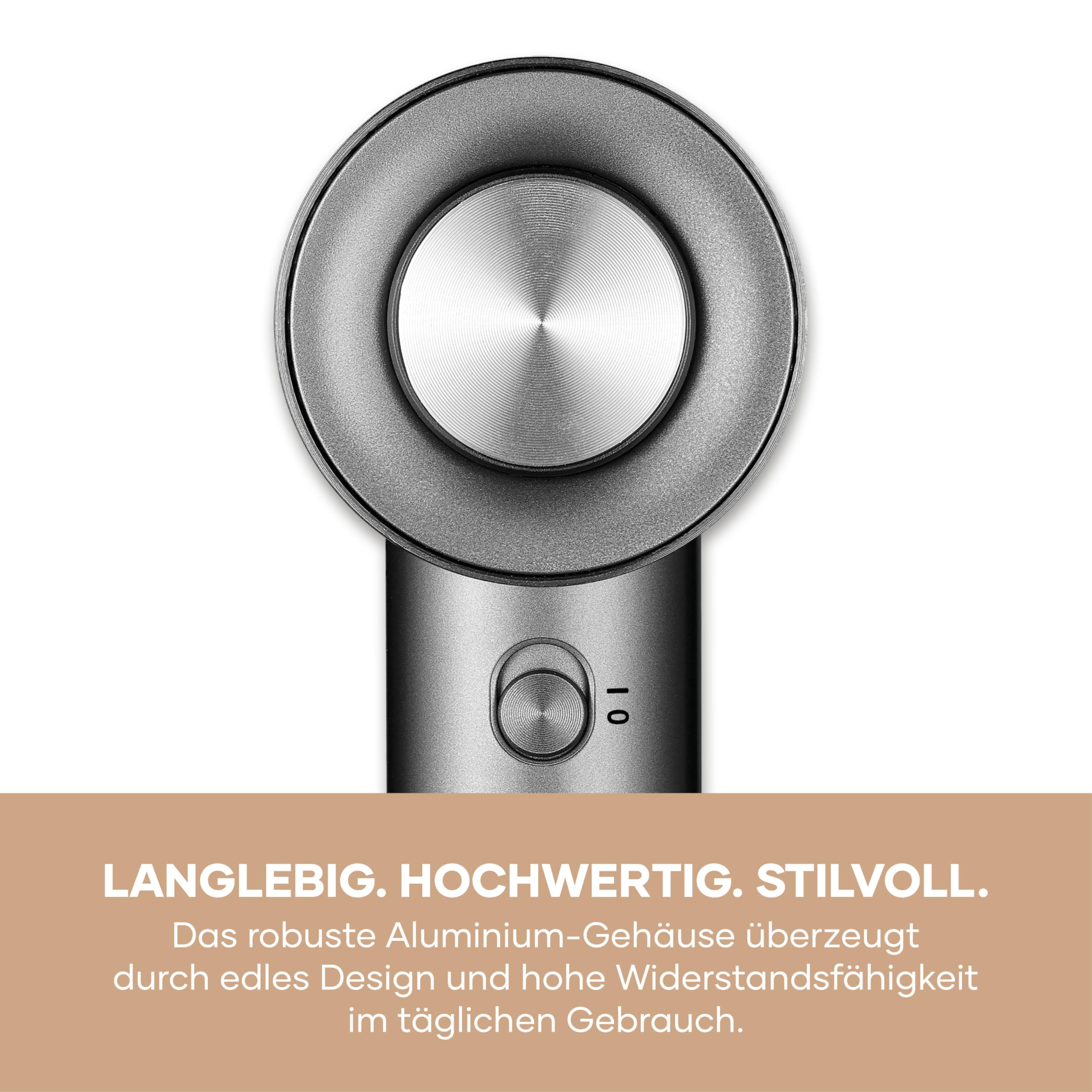 Severin Ionen-Haartrockner inkl. Diffusor, Konzentrator, leistungsstarker Föhn und langlebiger Haar-Trockner, BLDC-Motor, Ionic-Technologie, S-Style Speed Pro, 2,8m Kabel, 2.000W, anthrazit, HT 0171