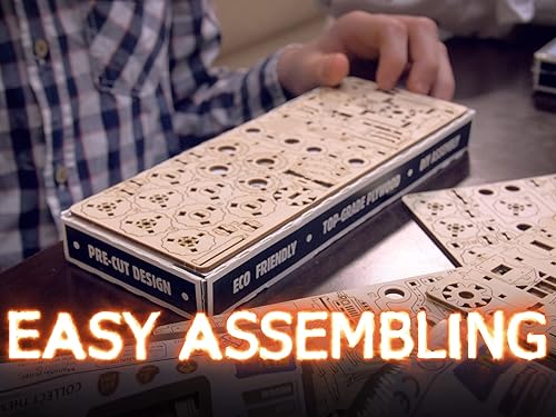 Miniatura 9 de WOODEN.CITY Vintage Cars Monster Truck 2 - Kits de modelos de madera 3D para adultos para construir autos, rompecabezas de madera 3D para adultos -