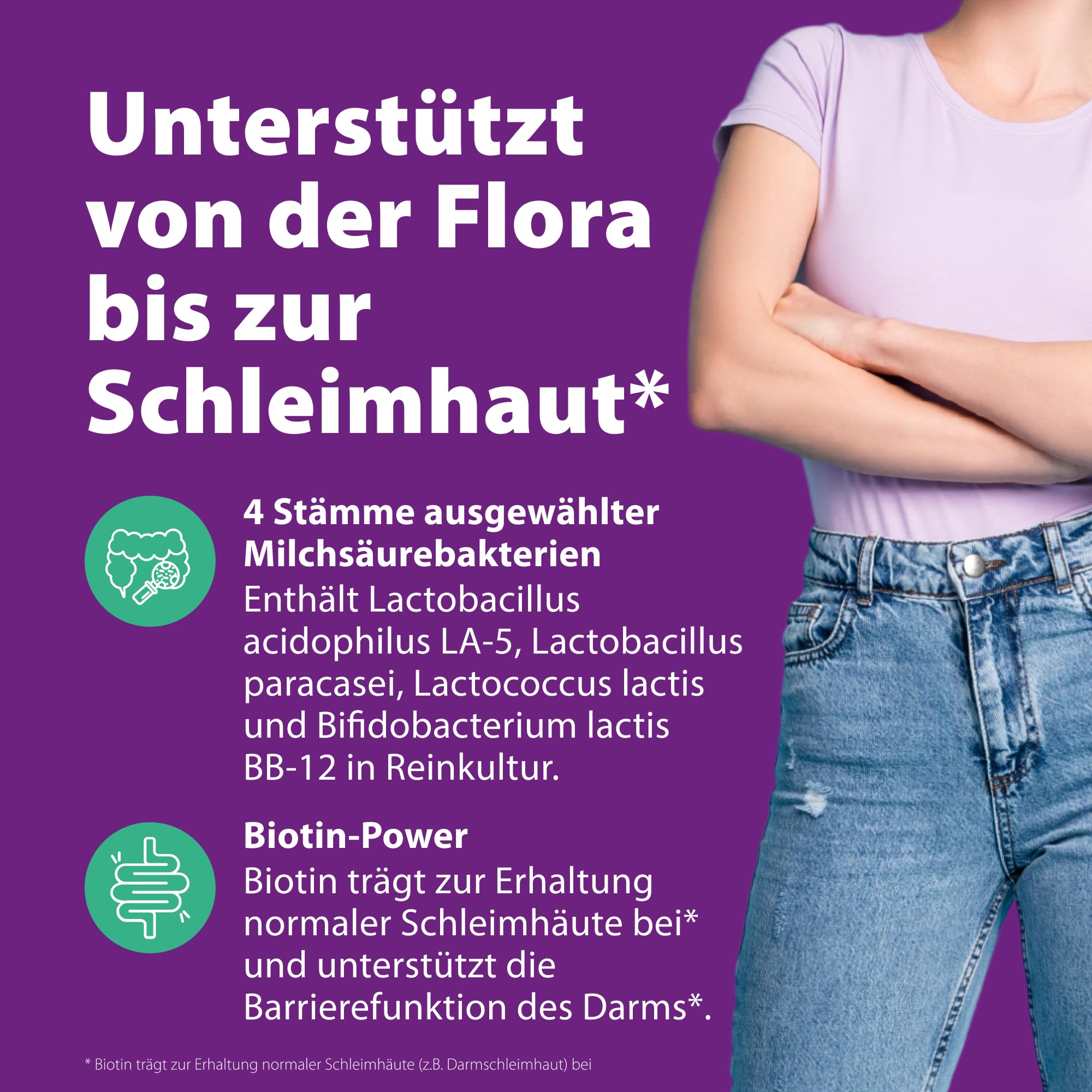SymbioLact Comp. - Pulver zur Unterstützung von Darm und Darmschleimhaut* - mit Milchsäurebakterien und Biotin - geeignet für gluten- und laktosefreie Ernährung - 30 Beutel