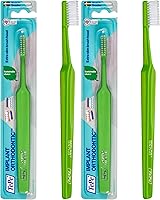 Vista 6 de TePe Cepillo de dientes suave de ortodoncia para implantes – Cabeza de cepillo extra estrecha cuello delgado 1Pk