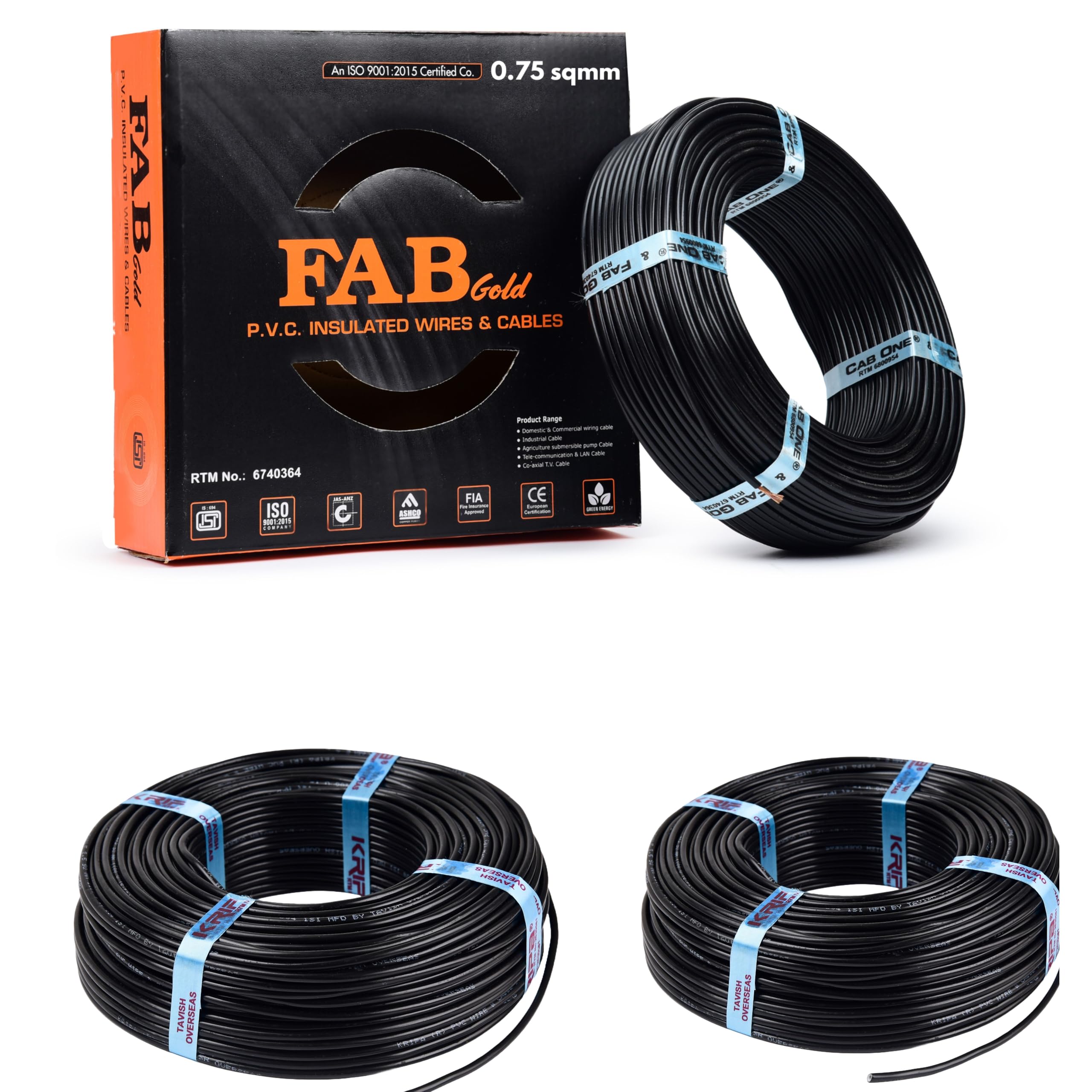 KRIPA 90M FR PVC Copper Wire Cable -17