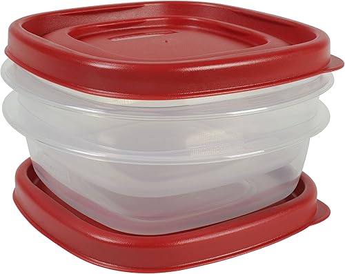 Contenedor de almacenamiento de alimentos Rubbermaid Easy Find, con tapa, plástico sin BPA, 5 recipientes, 1 14 taza, 2, Not Applicable