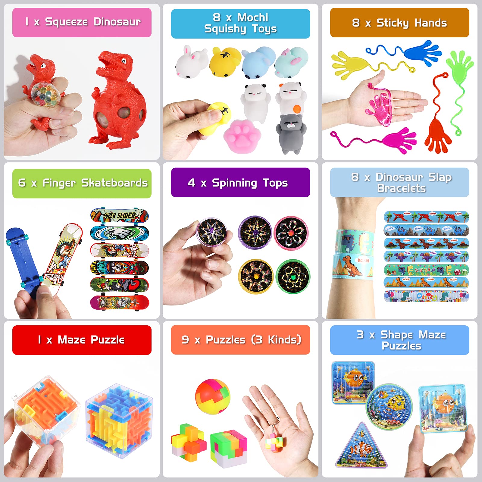 MGparty 48Pcs Party Favors for kids Toy Assortment Bundle, Carnival