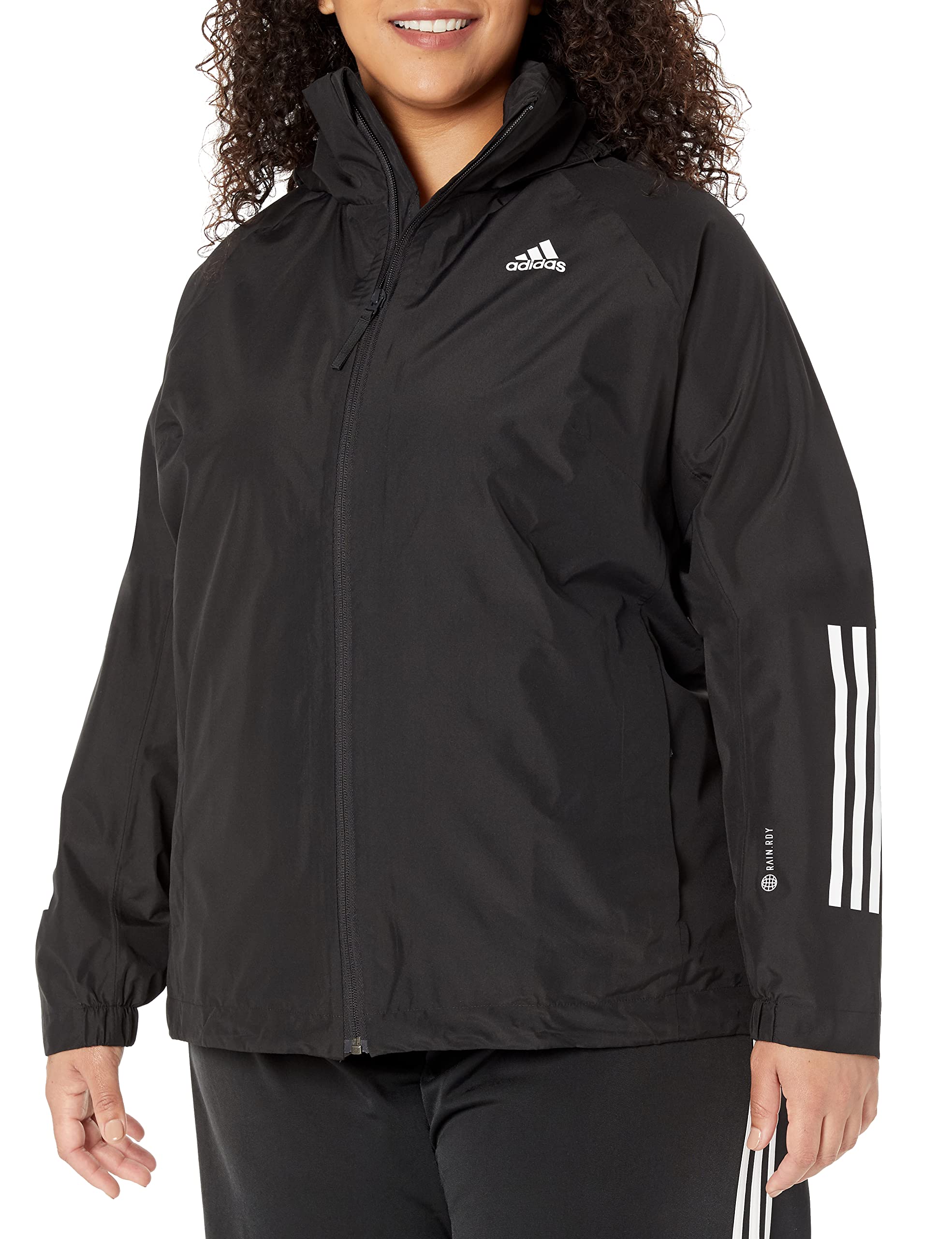 Adidaswomens Bsc Stripes Rain Rdy Jacket Desertcart INDIA