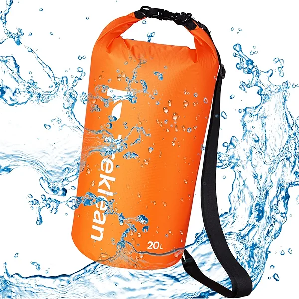 Treklean Dry Bag, Waterproof Floating and Lightweight Dry Bags, Roll Top Sack Keeps Gear Dry, for Kayaking, Rafting, Boating, Swimming, Camping, Hiking, Beach, Fishing outdoor