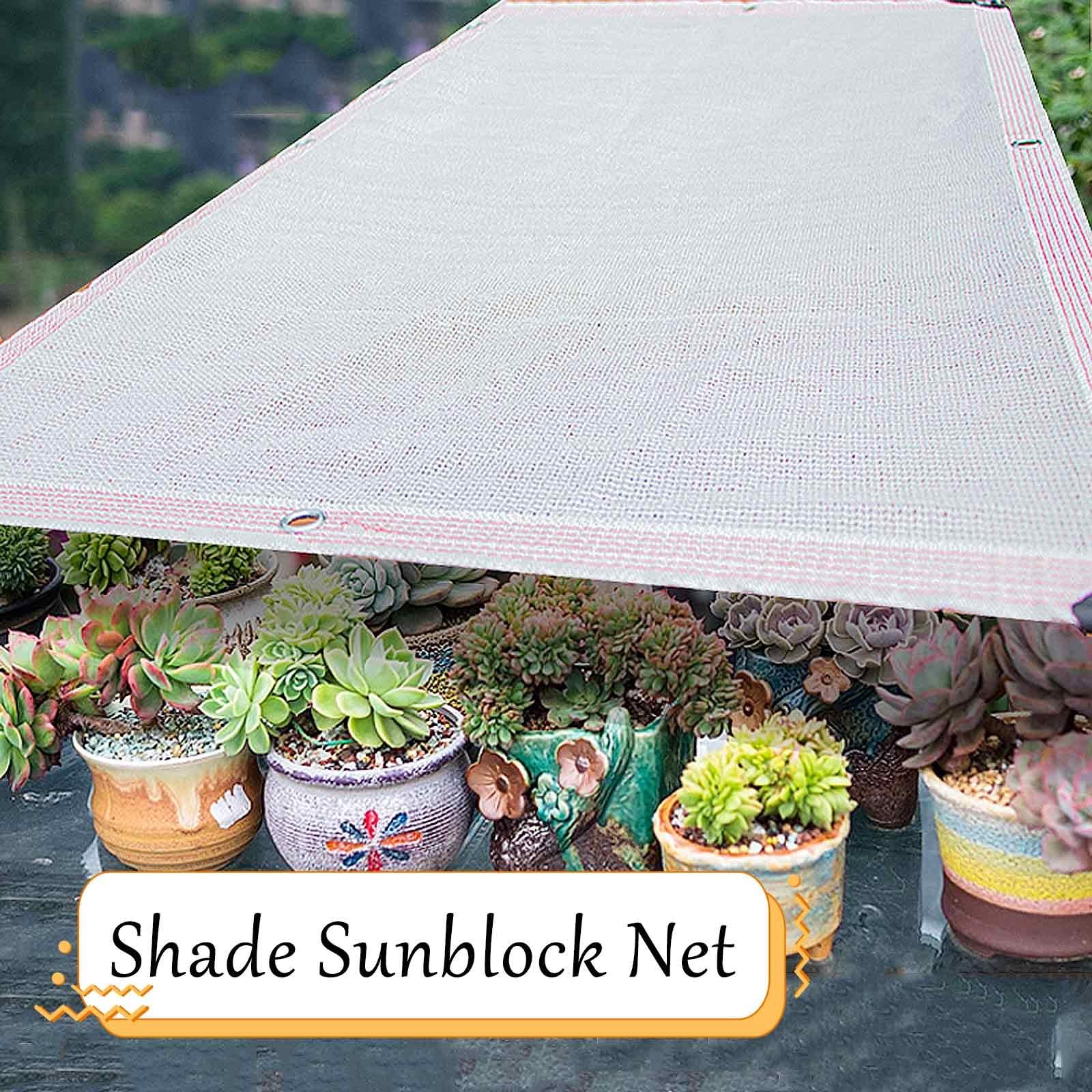 Toldo para exteriores resistente a los rayos UV para jardín y patio, malla antigranizo con ojales, 1 x 2 m, 2 x 6 m, 3 x 5 m, 4 x 9 m, 5 x 5 m