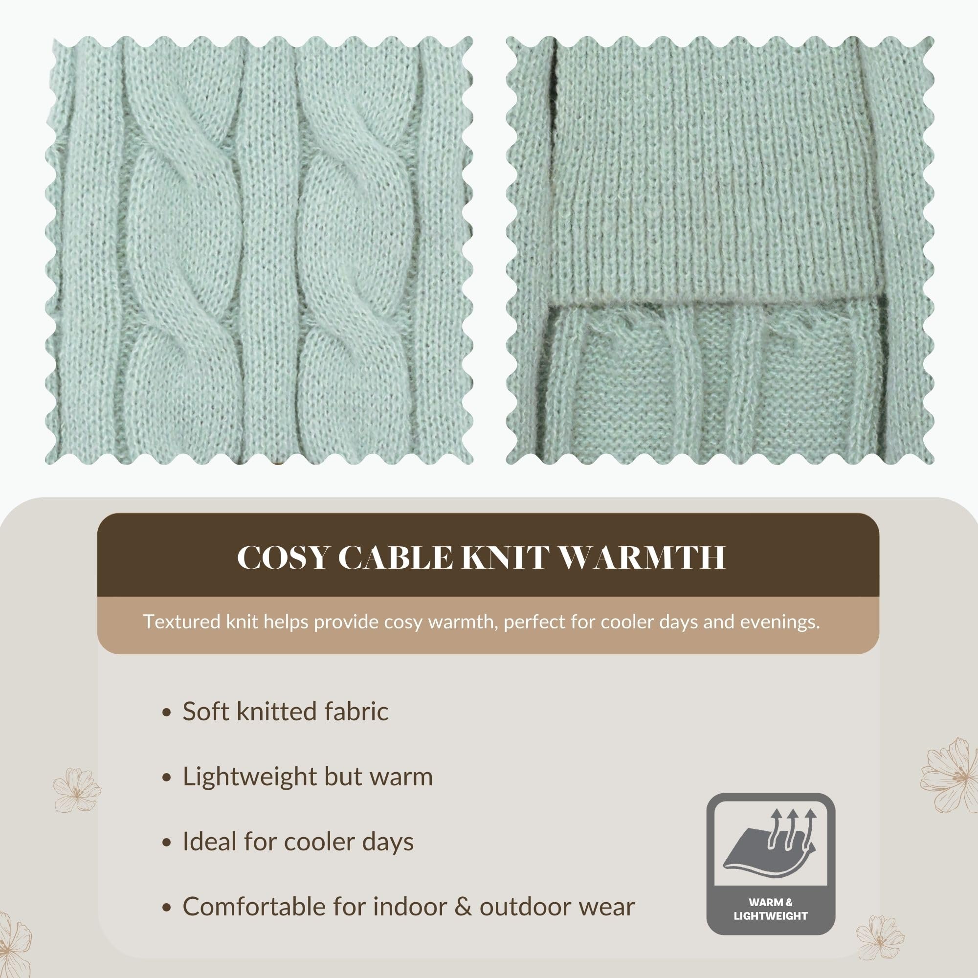 Banbury & Co Pull pour Chien | Pull Chaud et léger en Tricot torsadé | Col roulé Lavable en Machine Vêtements d'hiver pour Animaux domestiques avec Taille élastique (Taille S : Cou : 16-21 cm |