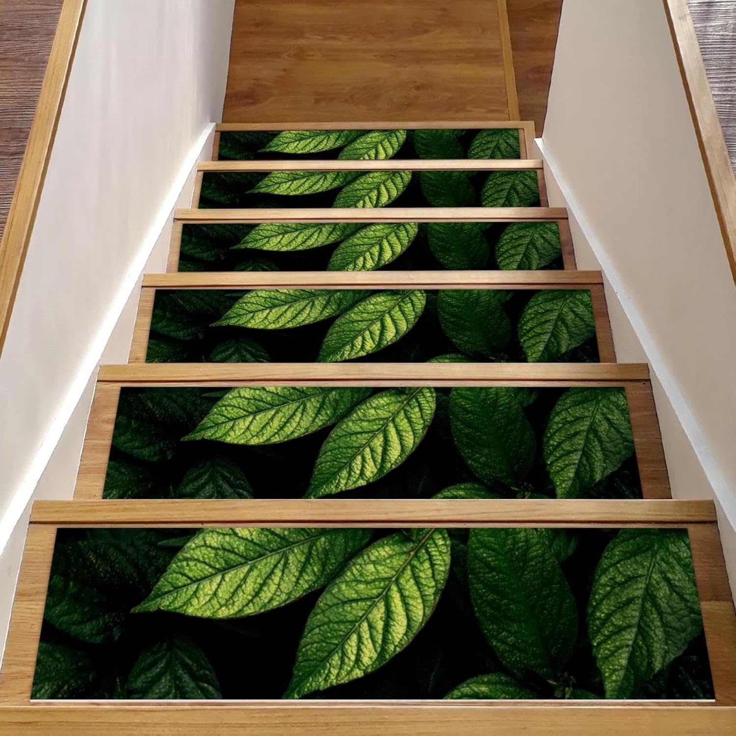 Green Carpet Stair Treads for Wooden Steps Indoor, 15 Pack Slip Resistant Stair Rug Staircase Step Treads Pads for Pet, Kids and Elderly