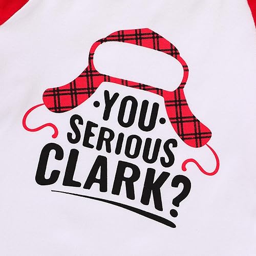 Miniatura 5 de JEELLIGULAR Camiseta de Navidad para niños y niñas, camiseta de manga larga con estampado de letras para bebés, ropa de festival de 6 meses a 5 años