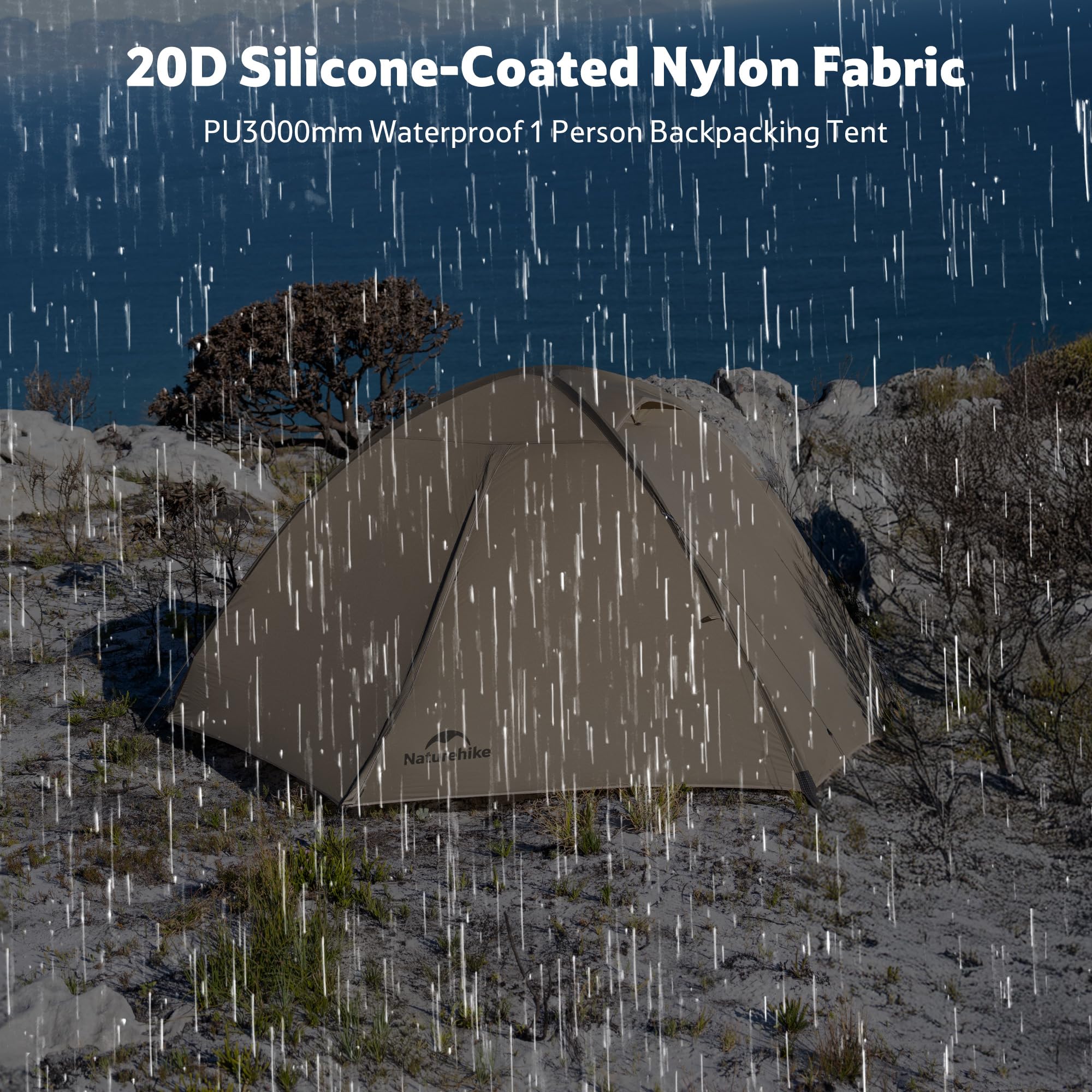 Naturehike Giling Pro/UL Tenda a Cupola 1-2 Persone 4 Stagioni Ultraleggera Impermeabile per Backpacking