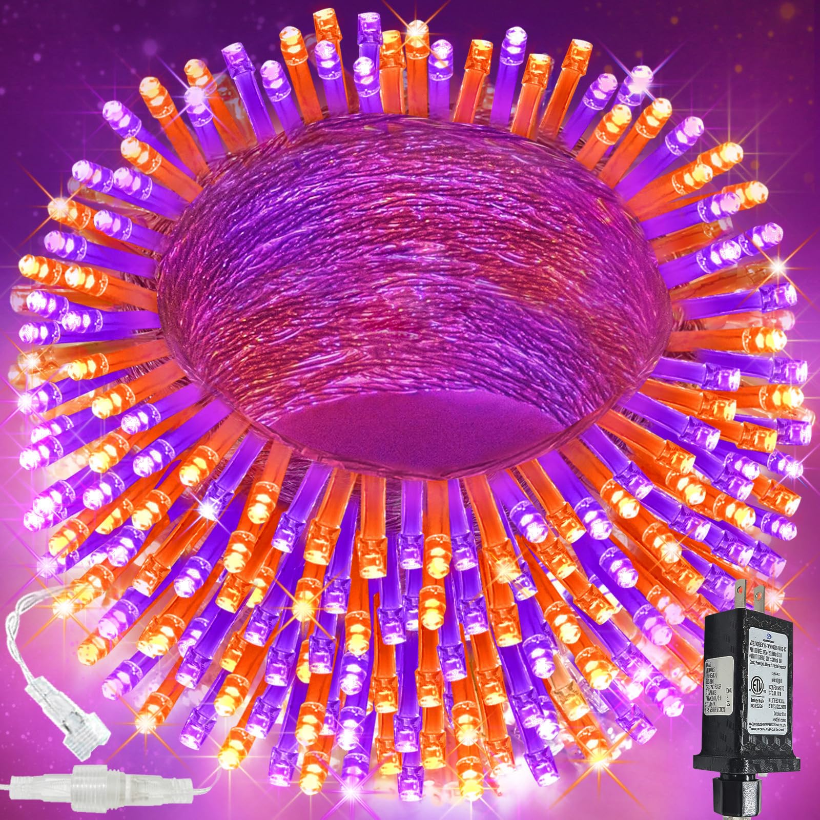 200 LED Connectable String Lights, 66FT Christmas Lights Outdoor Indoor