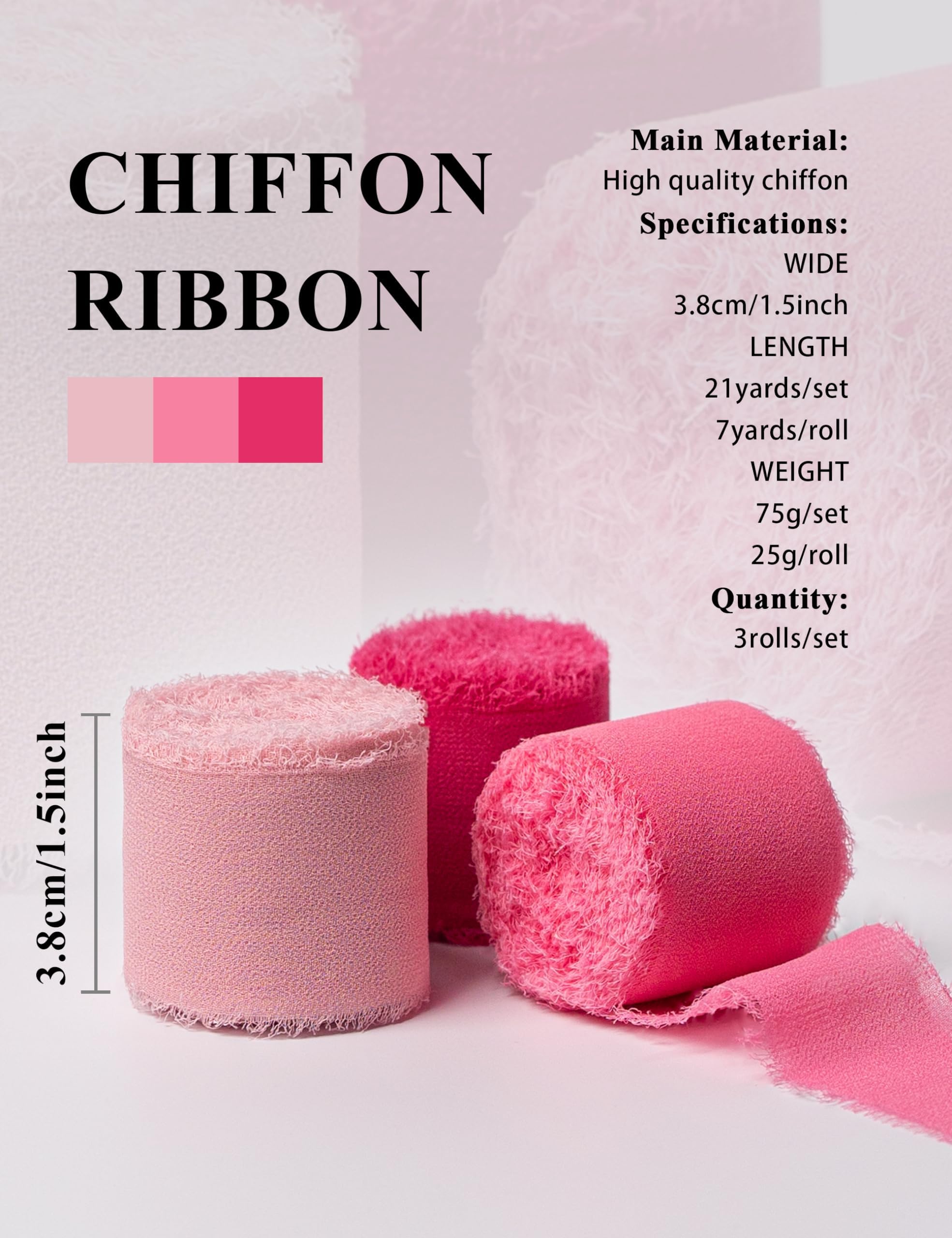 Large Polka Dot Wired Edge Ribbon - 2.5