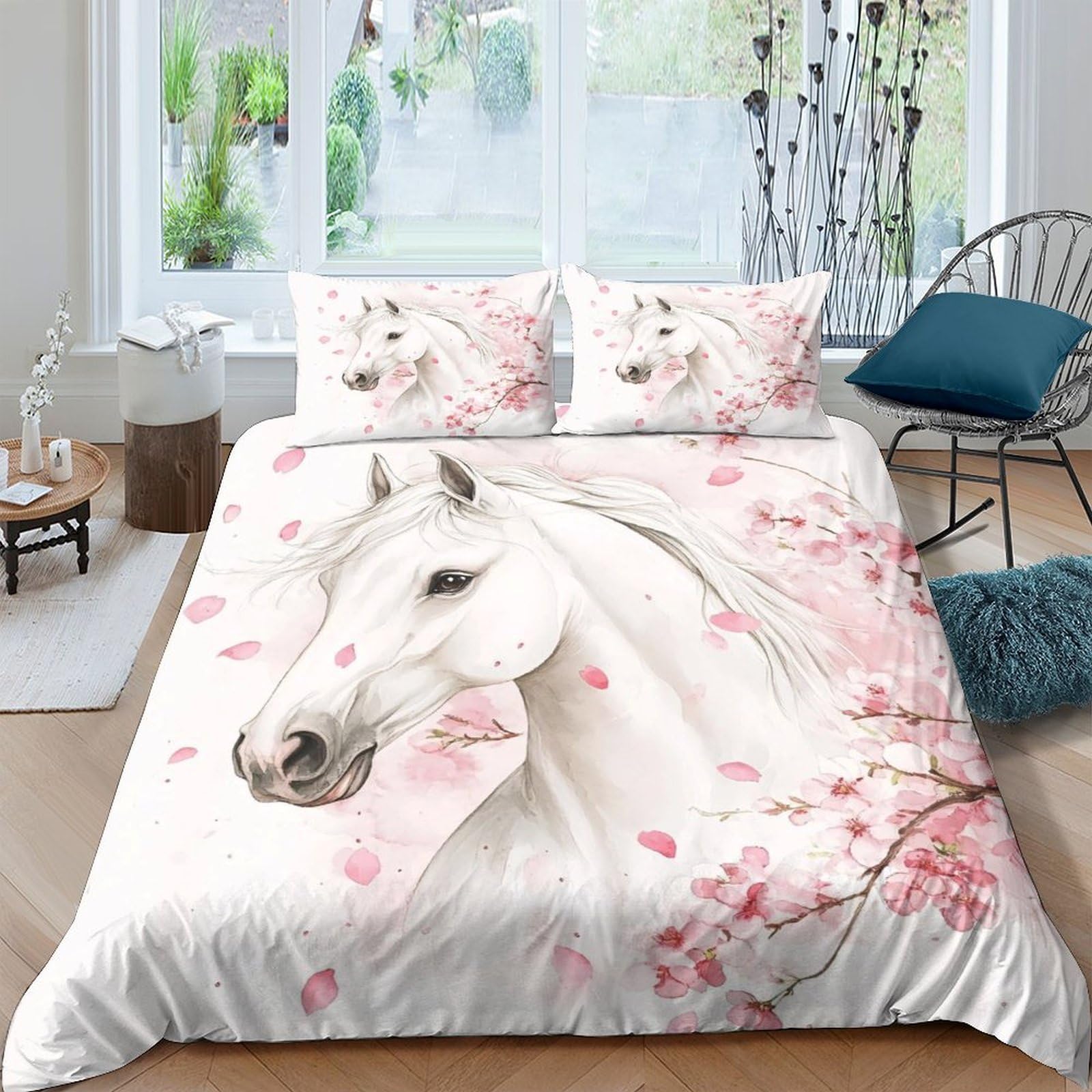 Housse de couette 3D imprimée facile d'entretien King 3 pcs