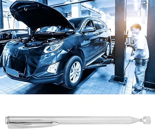 Miniatura 9 de Fydun 2 libras. Pluma de recogida magnética permanente Menos herramienta telescópica de acero para recogida amplia gama de usos (plata)