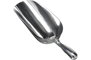 Winco Aluminum Scooper for Dog Food and Other Uses, 24-Ounce