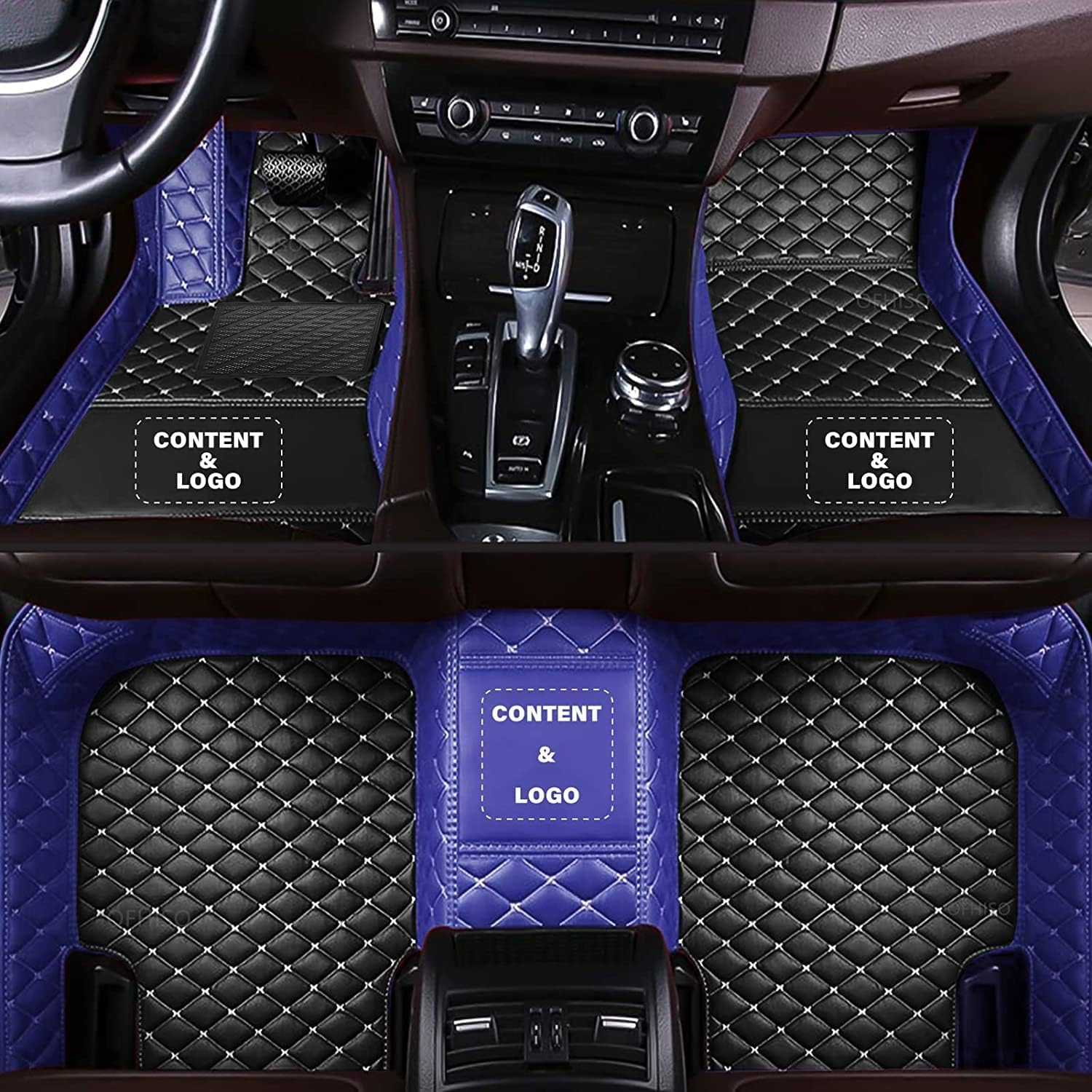 HONGYUE Custom Car Floor Mats for 99% Sedan SUV Pickup Truck Car Protection Full Coverage Mats Anti-Slip Leather Floor Liners All Weather Car Floor