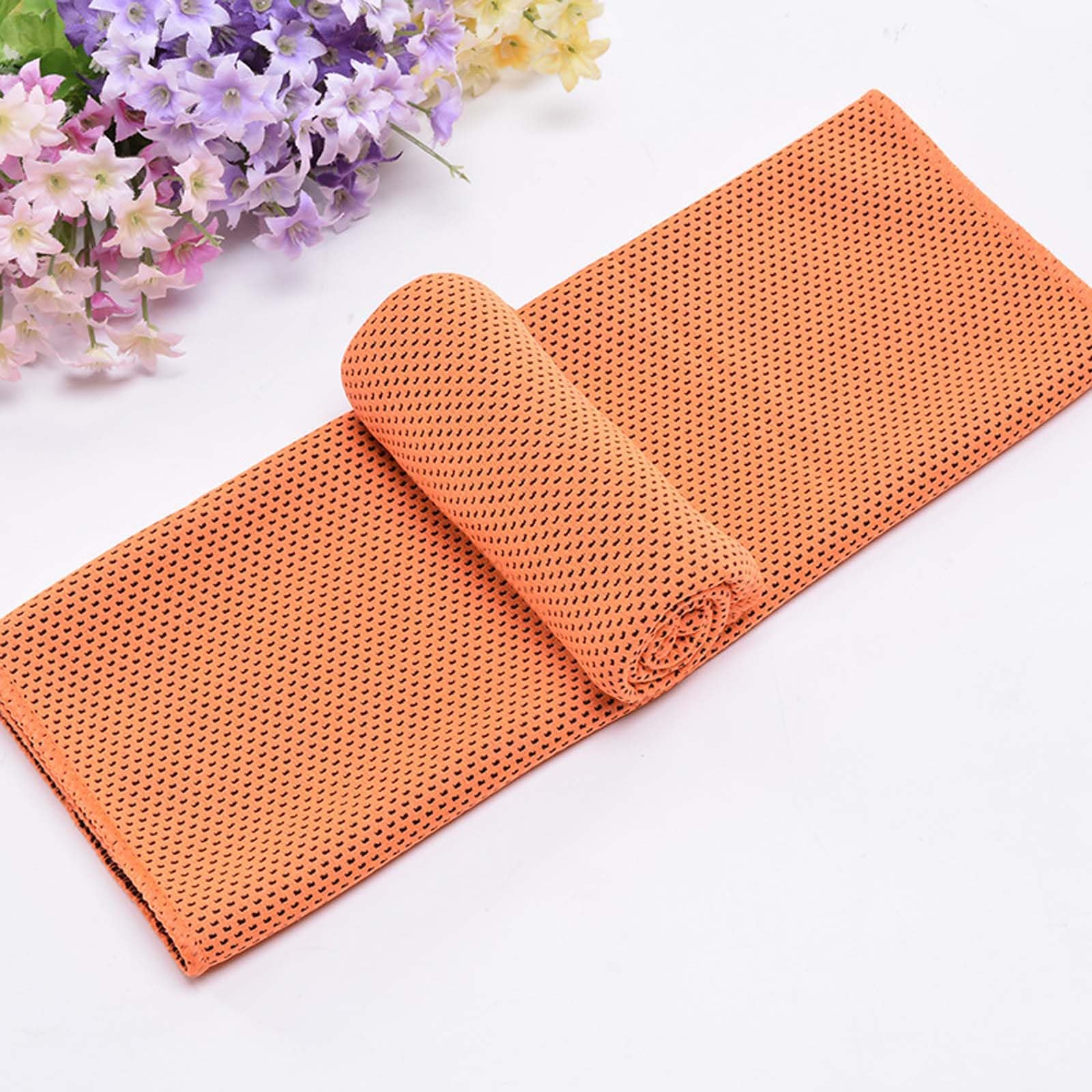 Asciugamani rinfrescanti 80 x 30 cm, asciugamano in microfibra Ice Cool per collo e viso, morbidi e traspiranti, ideali per palestra, yoga, golf, corsa, campeggio e tempo caldo, confezione da 4
