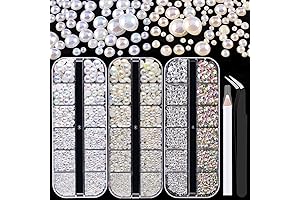 4000PCS Nail Art Rhinestones and Pearls, Create Your Own Style!