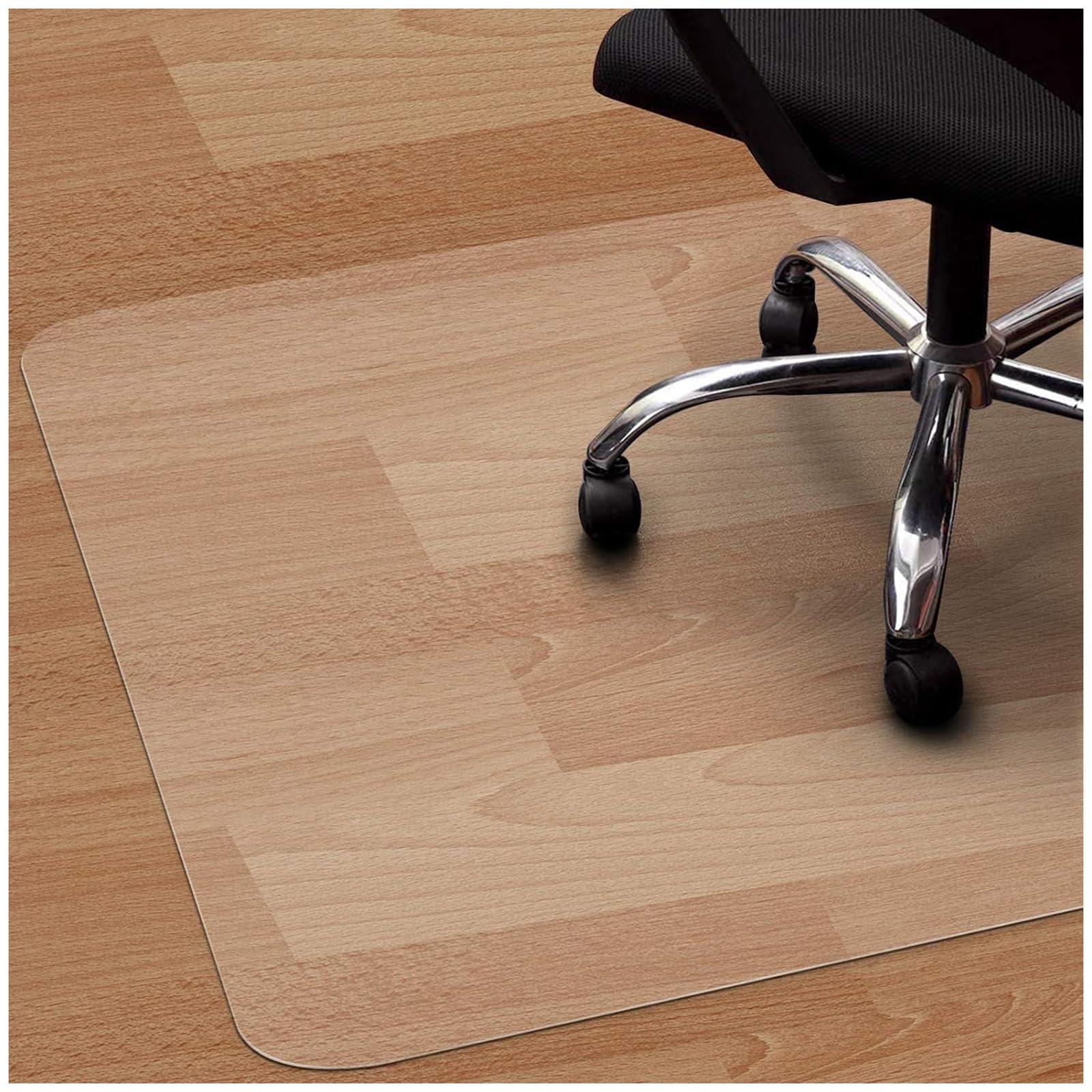 PVC Chair Mat for Hardwood Floor Waterproof Rolling Protector Clear Plastic Floor Runner for Office Home Gaming